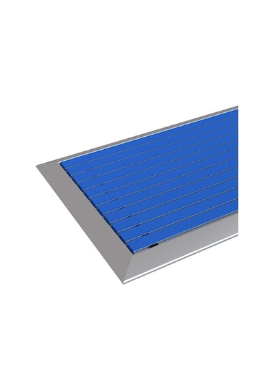 Arfen 40X70 Kauçuk Üst Yüzeyli Alüminyum Mavi Paspas