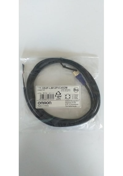 Omron M12 Düz 2M Sensör Kablosu Xs2F-Lm12Pvc4S2M