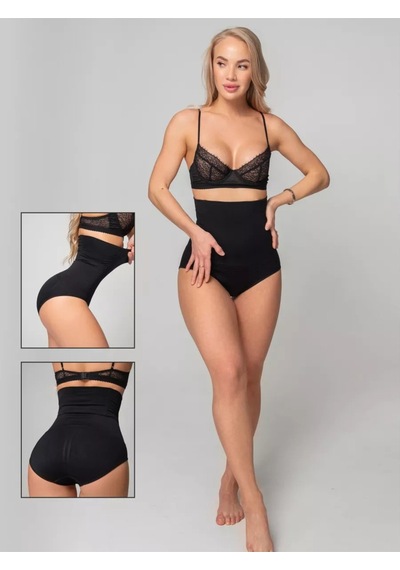 Mistirik Biloba Model Yüksek Bel Kaydırmaz Silikonlu Sıkılaştırıcı Yüksek Bel Slip Korse Siyah Renk