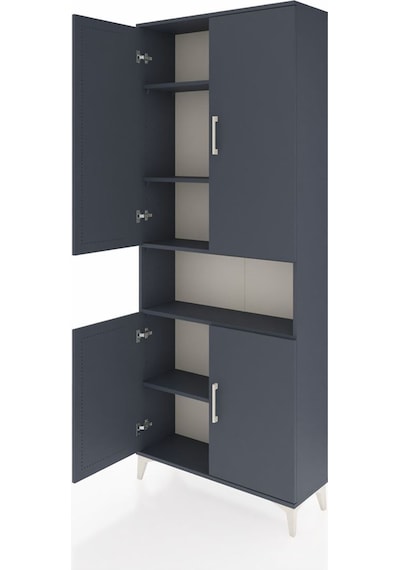 Arges Dolap 5 Raflı 4 Kapaklı 88x30x221 Antrasit-antrasit Antrasit Arges Dolap 5 Raflı 4 Kapaklı 88x30x221 Antrasit-antrasit Antrasit