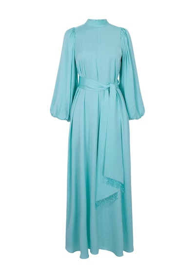 Senna New Ferrandız Dress Aqua Aqua