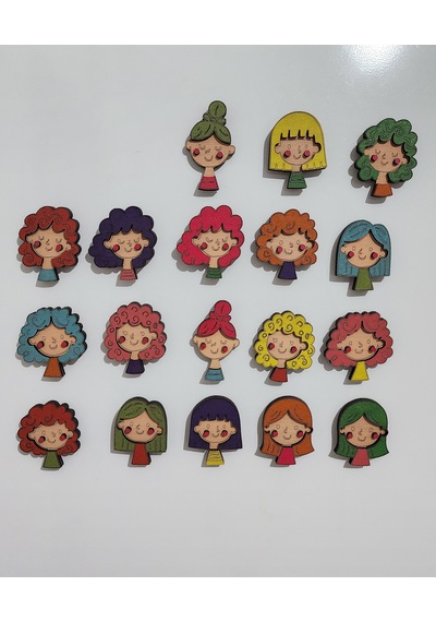 Ahşap Karakter Magnet