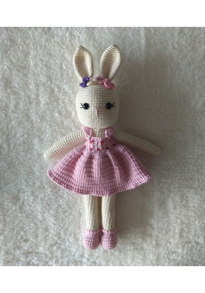 Amigurumi Çicekli Tavşan
