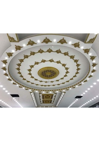 Decogold 60x60 Cm Oval Altın Saray Tavan Göbek