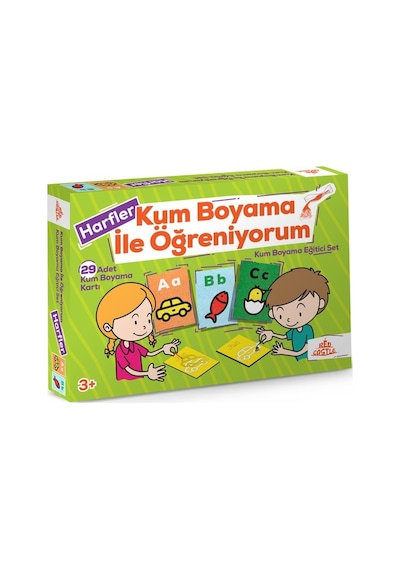 Eğitici Ve Eğlenceli Kum Boyama Seti İle Harfleri Öğreniyorum-red Castle Rcset-stıck-01-tr