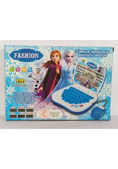 Karlar Ülkesi Elsa Eğitici Oyuncak Bilgisayar Oyuncak Laptop