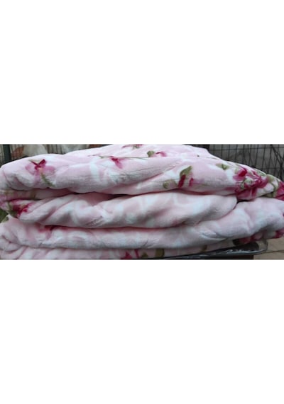 Sarar Kalın Peluş Çift Kişilik Battaniye 4kg Pembe