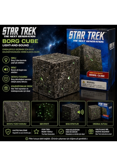 Star Trek: The Next Generation Borg Cube Light & Sound Koleksiyon Ürünü