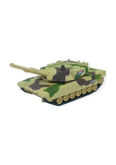 Kamuflajlı Askeri Tank Oyuncak - Gerçekçi Detaylı Model Savaş Tankı - Sarı