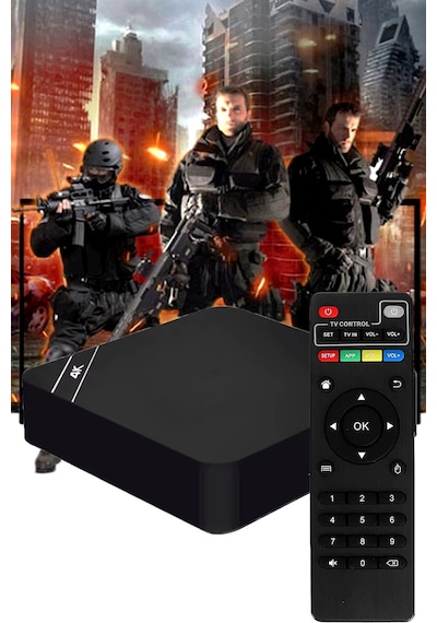 Thentech 4 Çekirdekli İşlemci Hızlı Akıcı Kullanım 4k Çözünürlük Desteği Android Tv Box