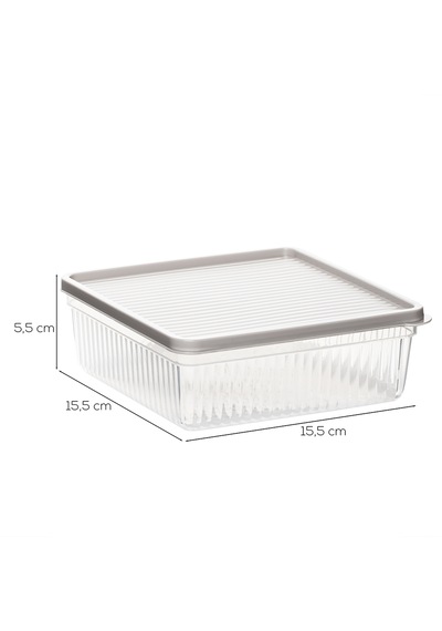 Porsima 5307 8 Li 1 Lt Buzdolabı Ve Difriz Düzenleyici Saklama Kabı Seti - Bpa İçermez, Kapicino, Cappuccino
