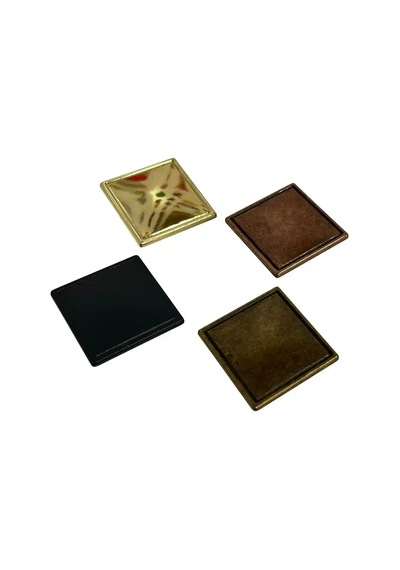 Bayraktar Kristal Düğme Kulp Düz Antik Bakır B-20-d-100 Çok Renkli