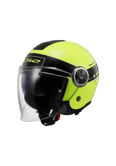 Ls2 Classy Classıc Açık Motosiklet Kaskı Neon Sarı - Siyah