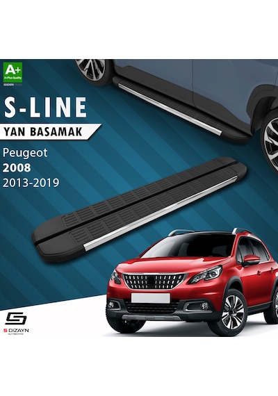 S-dizayn Peugeot 2008 S-line Krom Yan Basamak 173 Cm 2013-2019