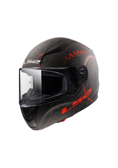 Ls2 Rapıd Iı Takaroa Kask Mat Siyah - Kırmızı