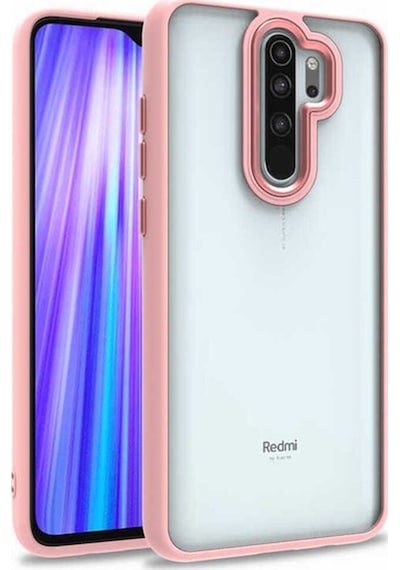 Xiaomi Redmi Note 8 Pro Kılıf Zore Flora Kapak Rose Gold