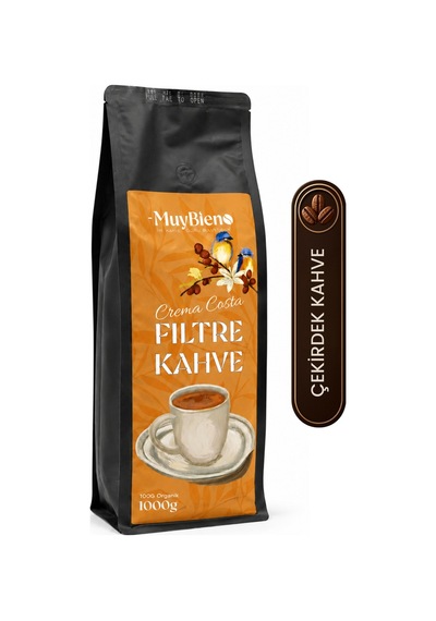 Crema Costa Filtre 1000 Gr Çekirdek Kahve Çekirdek Kahve
