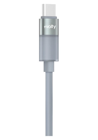Type C Hızlı Şarj Kablosu Type-c To Type-c, 60w, 480 Mbps, 1.2m, Pd, Led Işıklı Gri V0201004