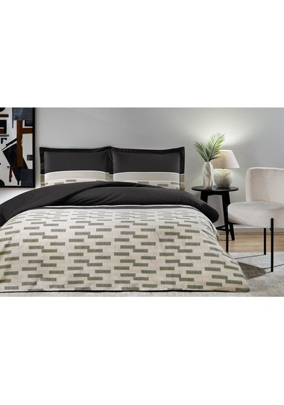 Özdilek Sculpted King Size Nevresim Takımı Siyah