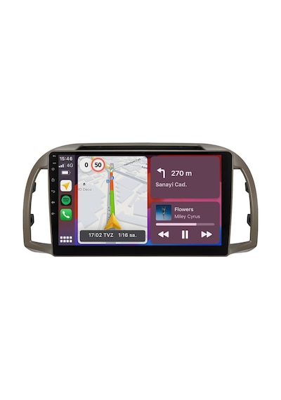 Nissan Micra Android Multimedya Sistemi 2002-2010 8+256 Gb Premium Ekran Uyumlu Yazılımsal 9"