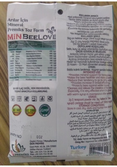 Min Bee Love -  Arı Vitamini. Besini