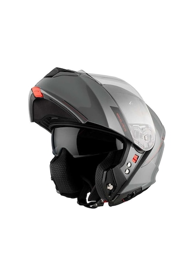 Mt Genesıs Sv Solıd A12 Parlak Gri Çene Açılır Kask Gri