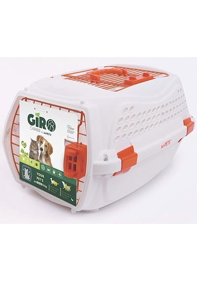 M-pets Eco Giro Carrier Köpek Taşıma Çantası Turuncu Beyaz 57,2x36,5 X32,76 Cm 244-52025.02