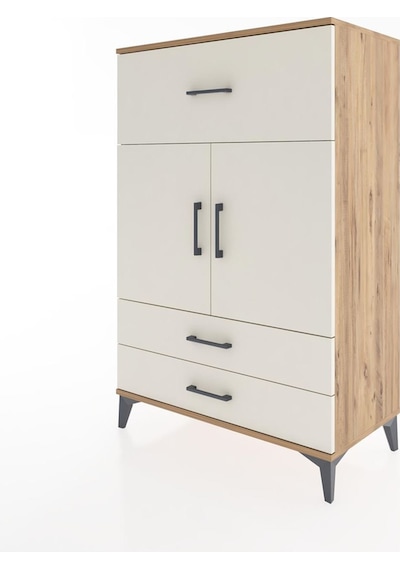 Hyperion Dolap 2 Raflı 3 Çekmeceli 2 Kapaklı 88x44x134 Çam-aytaşı Atlas Çam