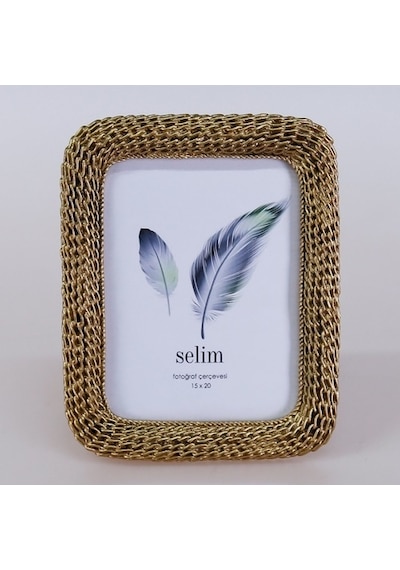 Selim 15 x 20 CM Chain Çerçeve Altın