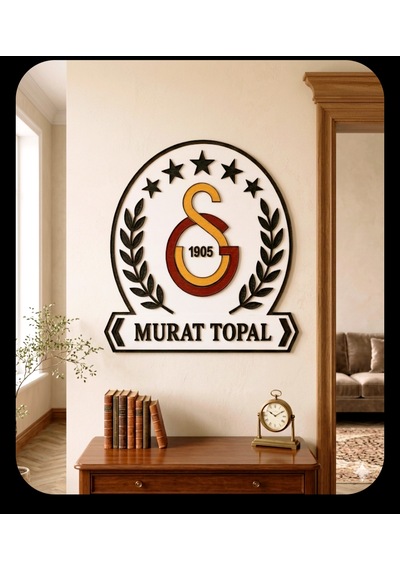 Galatasaray Logolu İsimli Ahşap Duvar Tablosu Kişiye Özel Kabartmalı Taraftar Salon Dekoru 6mm Mdf 40X40 Galatasaray Logolu İsimli Ahşap Duvar Tablosu Kişiye Özel Kabartmalı Taraftar Salon Dekoru 6mm Mdf 40X40