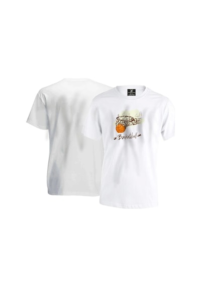 Three Point Unisex T-shirt - Beyaz