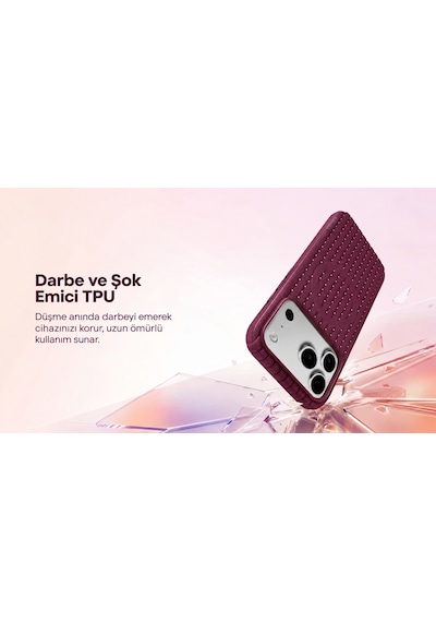 Remax Softweave Series İphone 17 Pro Max Uyumlu Mıknatıslı Örgü Desen Nefes Alan Tpu Kılıf Rmc-7 - Siyah
