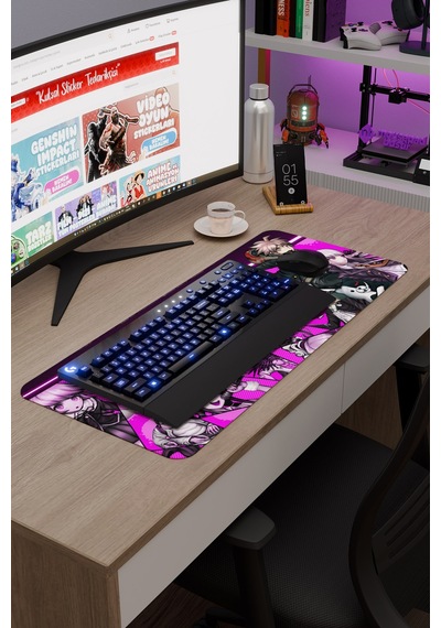 Danganronpa Kaymaz Dikişli Kauçuk Oyuncu Mousepad V2 - 70x30 Xl Gaming Mouse Pad Fare Altlığı
