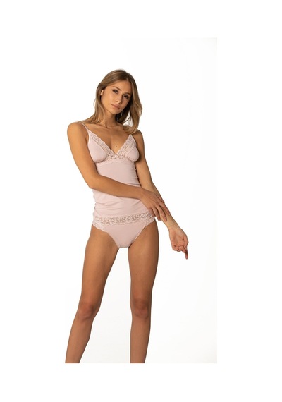 Pierre Cardin 310 Kadın İp Askılı Atlet Külot Takım-pudra Pudra