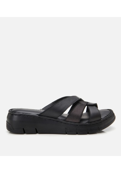 Hotiç Kadın Deri Siyah Comfort Terlik 01teh307130a100 Siyah-black Siyah