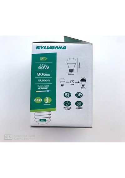 SYLVANIA 8,5W LED AMPUL E27 6500K BEYAZ 6 ADET