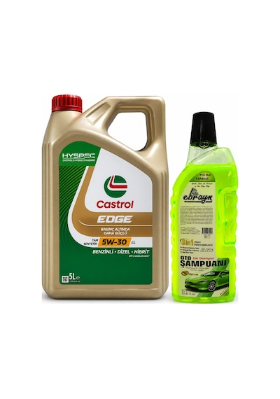 Castrol Edge 5w-30 5 L Motor Yağı + Oto Şampuan 1 L