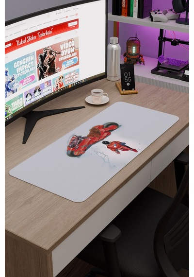 Akira Anime V1 - 70x30 Xl Gaming Kauçuk Kaymaz Taban Mouse Pad Fare Altlığı