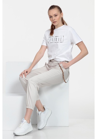 Jogger Pantolon Beyaz