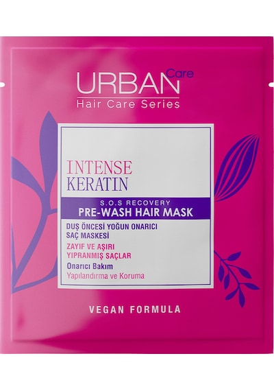 Intense & Keratin Aşırı Yıpranmış Ve Cansız Saçlara Özel Duş Öncesi Saç Bakım Maskesi 2x50ml-vegan