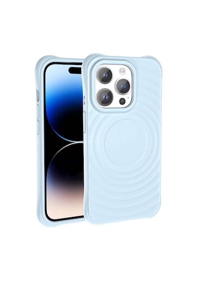 Kilifone - İphone 14 Pro Uyumlu Kılıf Magsafe Özellikli Airbagli Mat Görünümlü Hepi Kapak - Gri - T32161