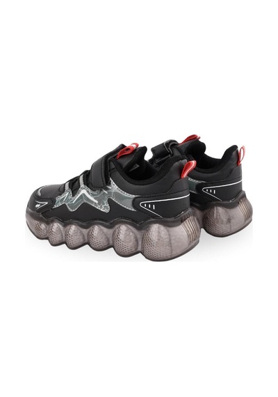 Cool Fred-25 Bosst Ortopedik Taban Unisex Çocuk Spor Ayakkabı Siyah