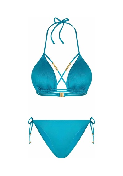 Bonesta Reid Biyeli Üçgen Mavi Bikini Takımı