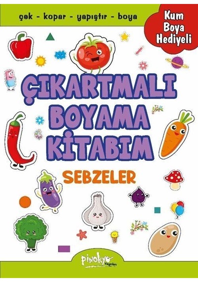 Çıkartmalı Boyama Kitabım - Sebzeler / Buçe Dayı