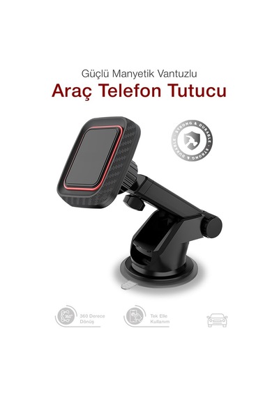 Vantuzlu Manyetik Telefon Tutucu T45 Çok Renkli