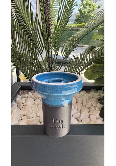 Taş Bowls Nargile Lülesi Phunnel Büyük Boy / Mavi