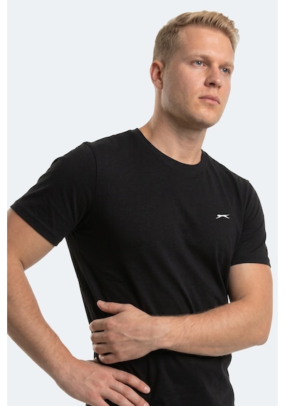 Slazenger Rosalva Jmb Erkek Büyük Beden Siyah Tişört