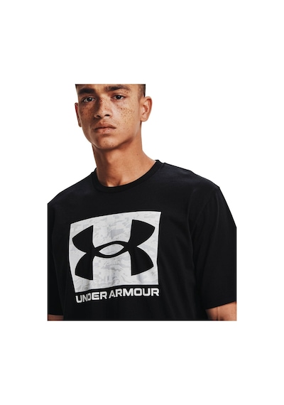 Under Armour Erkek UA ABC Camo Boxed Logo Kısa Kollu 1361673-001 Siyah