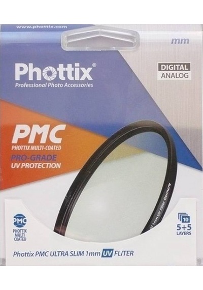Phottix 55 MM PMC Ultra Slim UV Protection Filtre
