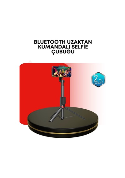 Dikey Ve Yatay Çekim Destekli Selfie Stick Tripod diğer